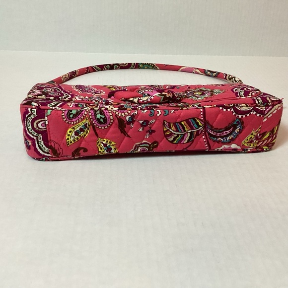 Vera Bradley "Call Me Coral" Knot Just A Clutch Shoulder Bag. - Picture 6 of 13
